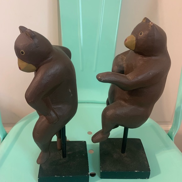 Vintage Set of 4 Dancing Bears - Picture 10 of 14